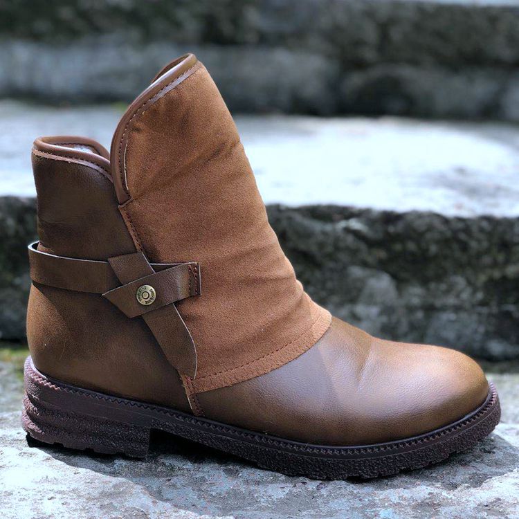 Women's Casual Boots with Customisable Strap - 3 - Stylewhipped