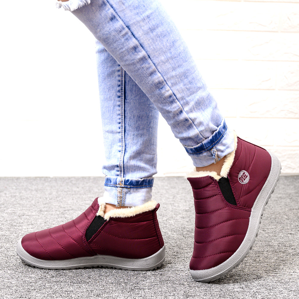 Women's Relaxed Ankle Boots with Easy Slip-On Style - 6 - Stylewhipped