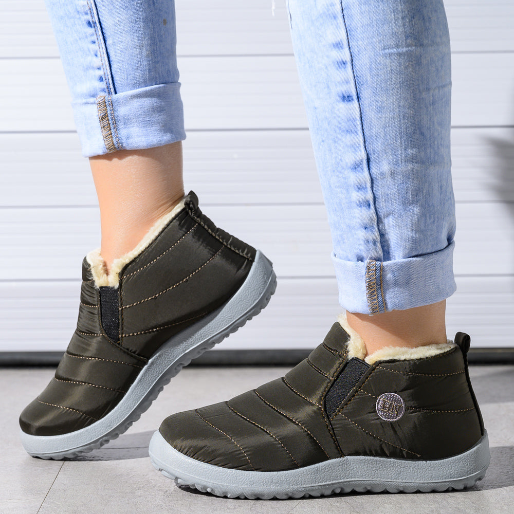 Women's Relaxed Ankle Boots with Easy Slip-On Style - 8 - Stylewhipped