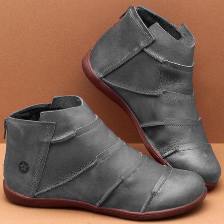 Women's Everyday Flat Sole Ankle Boots - 1 - Stylewhipped