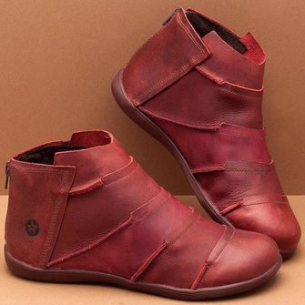 Women's Everyday Flat Sole Ankle Boots - 2 - Stylewhipped