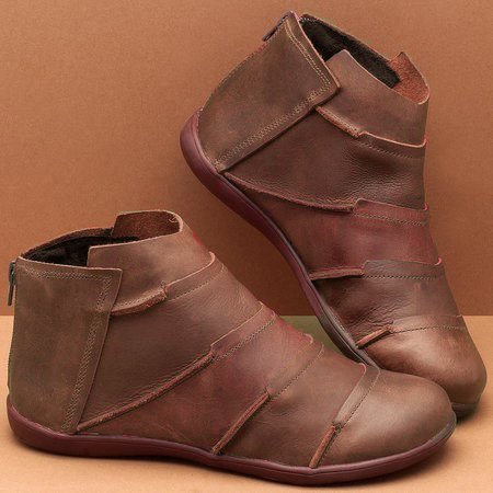 Women's Everyday Flat Sole Ankle Boots - 3 - Stylewhipped