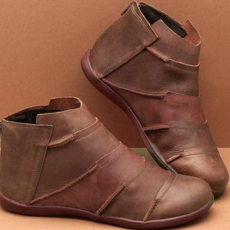 Women's Everyday Flat Sole Ankle Boots - 4 - Stylewhipped