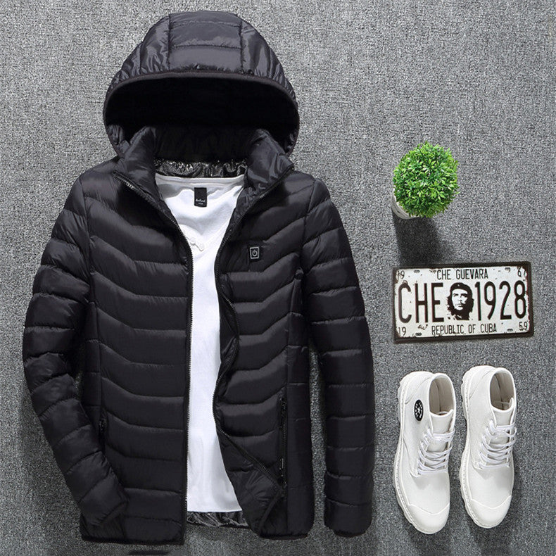 Men's Versatile Heated Jacket with Detachable Hood - 3 - Stylewhipped