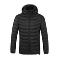 Men's Insulated Jacket with Hood and Relaxed Fit - 1 - Stylewhipped