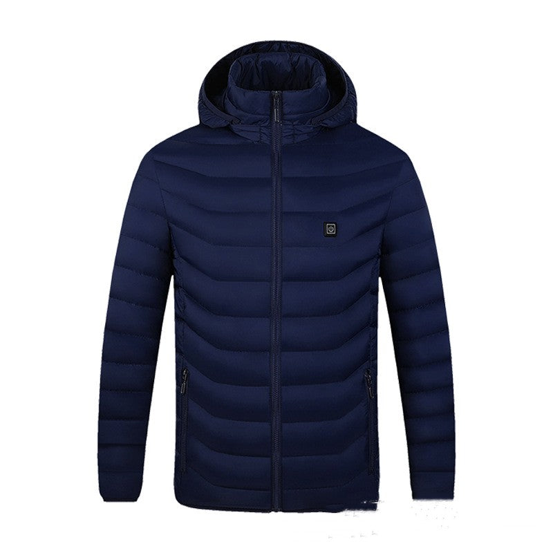 Men's Insulated Jacket with Hood and Relaxed Fit - 4 - Stylewhipped