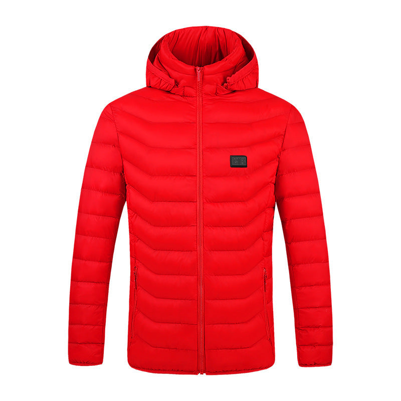 Men's Lightweight Heated Jacket with Detachable Neckline - 1 - Stylewhipped