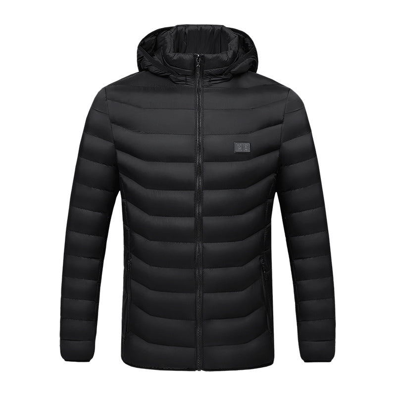 Men's Lightweight Heated Jacket with Detachable Neckline - 3 - Stylewhipped