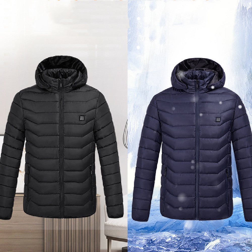 Men's Lightweight Heated Jacket with Detachable Neckline - 4 - Stylewhipped