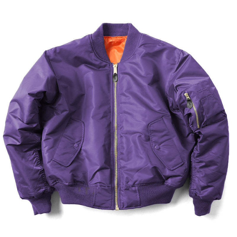 Ladies' Casual Fit Bomber Jacket with 3D Patch Pockets - 2 - Stylewhipped