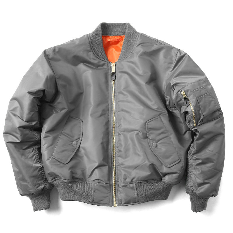 Ladies' Casual Fit Bomber Jacket with 3D Patch Pockets - 6 - Stylewhipped