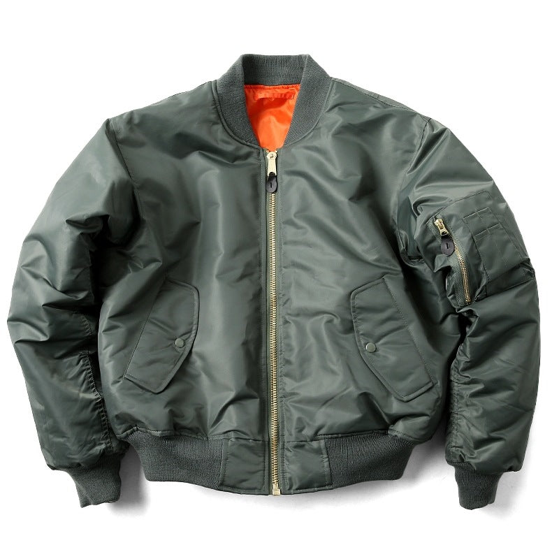 Ladies' Casual Fit Bomber Jacket with 3D Patch Pockets - 7 - Stylewhipped