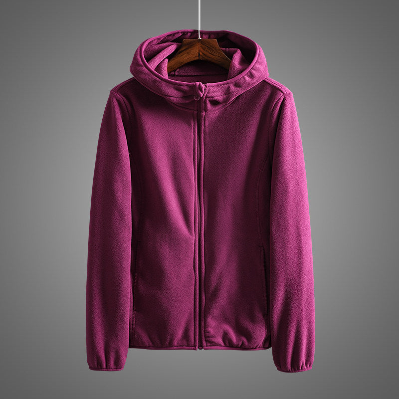 Women's Zip-Up Hooded Jacket in Relaxed Fit - 1 - Stylewhipped