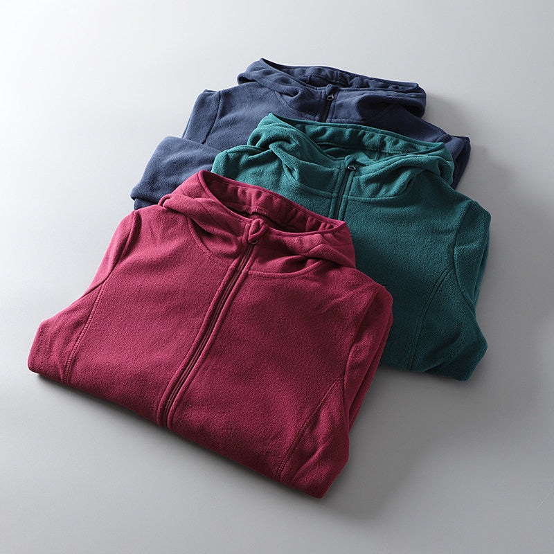 Women's Zip-Up Hooded Jacket in Relaxed Fit - 4 - Stylewhipped