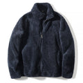 High Collar Zip-Up Fleece Jacket for Men - 2 - Stylewhipped
