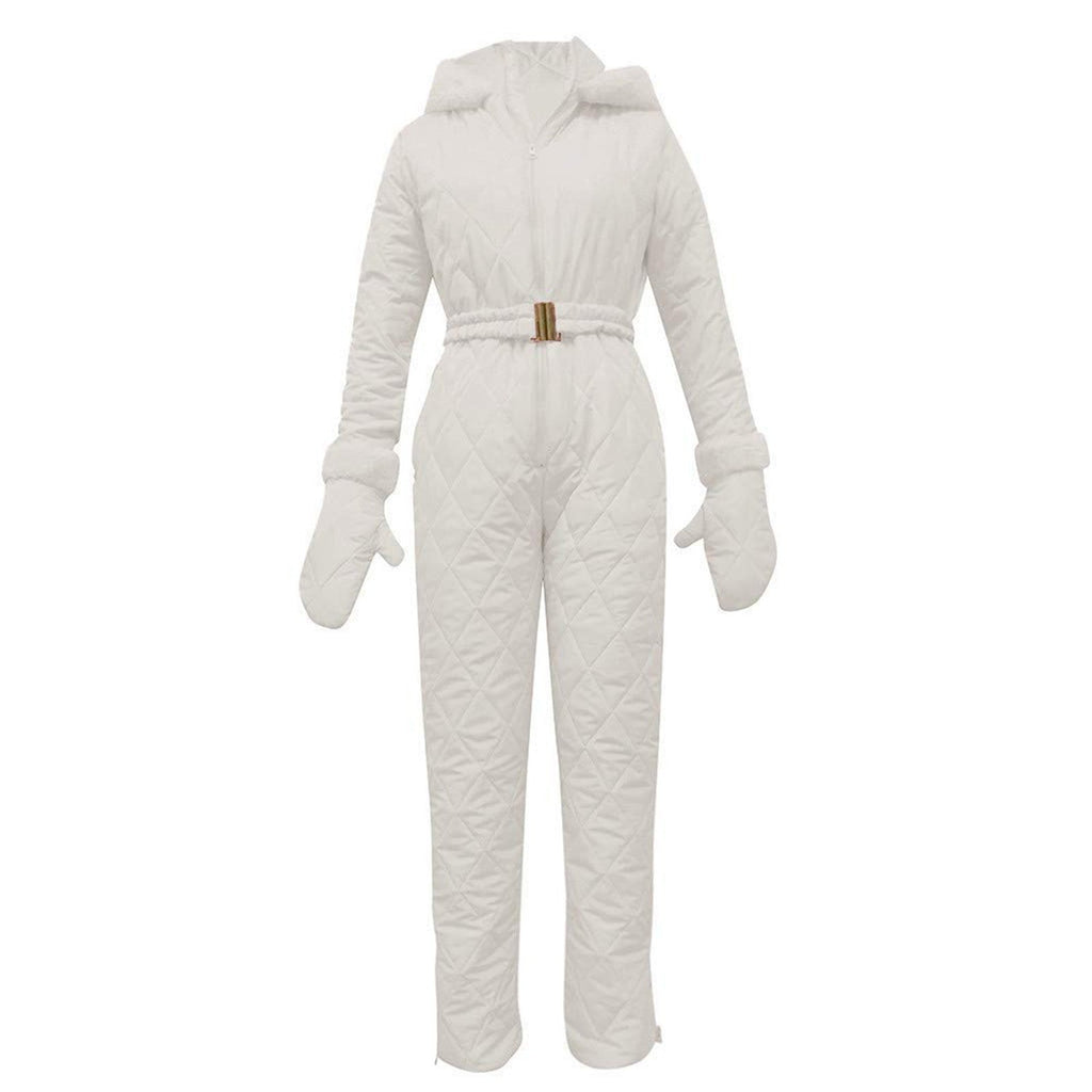 Chic Women's Jumpsuit with Elegant Faux Fur Collar - 9 - Stylewhipped