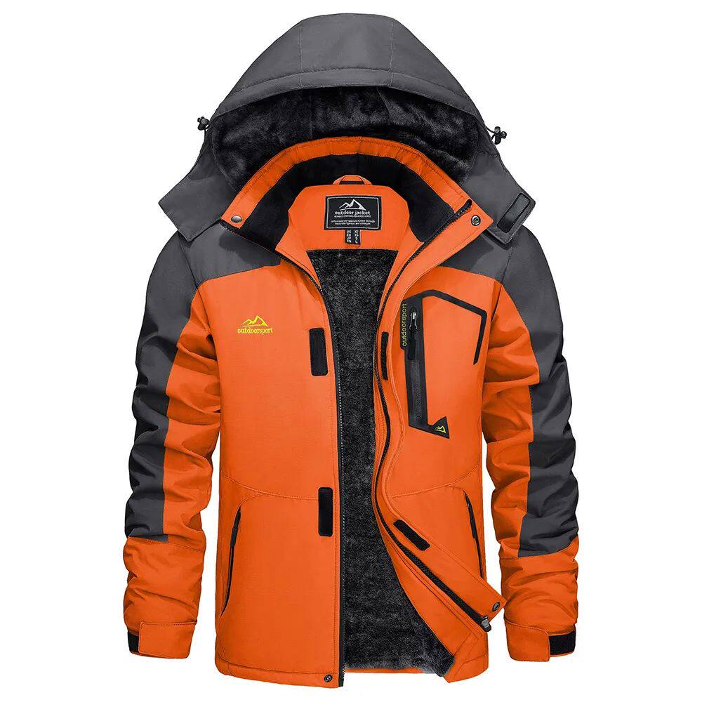 Men's Tailored Winter Coat with Adjustable Hood - 1 - Stylewhipped