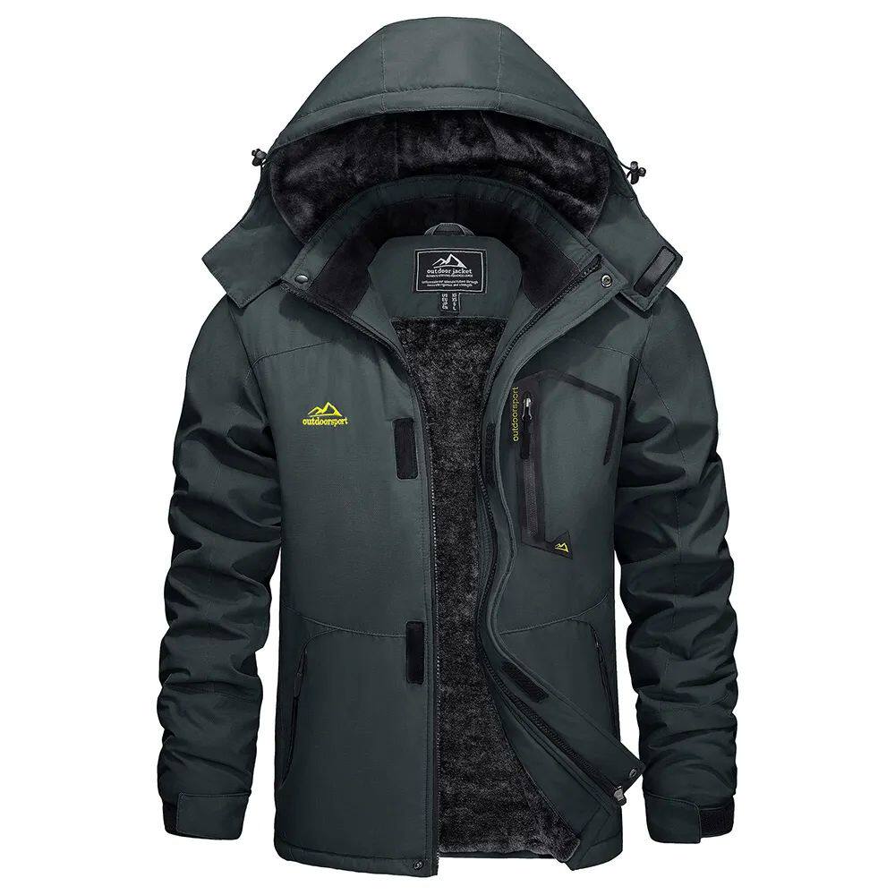 Men's Tailored Winter Coat with Adjustable Hood - 2 - Stylewhipped