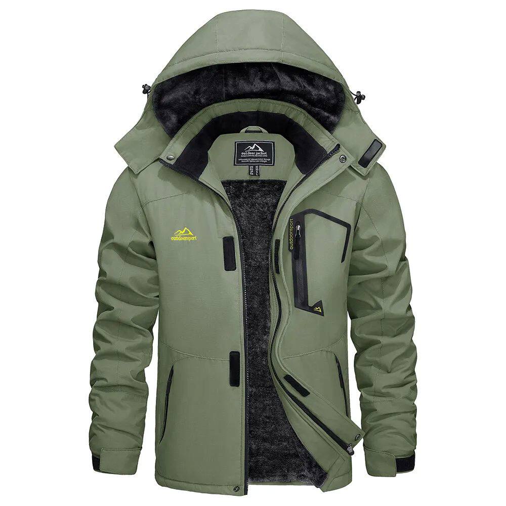 Men's Tailored Winter Coat with Adjustable Hood - 3 - Stylewhipped