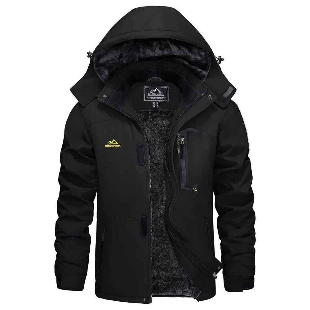 Men's Tailored Winter Coat with Adjustable Hood - 5 - Stylewhipped