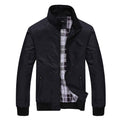 Men's Sporty Jacket with Zip and Stand Collar - 2 - Stylewhipped