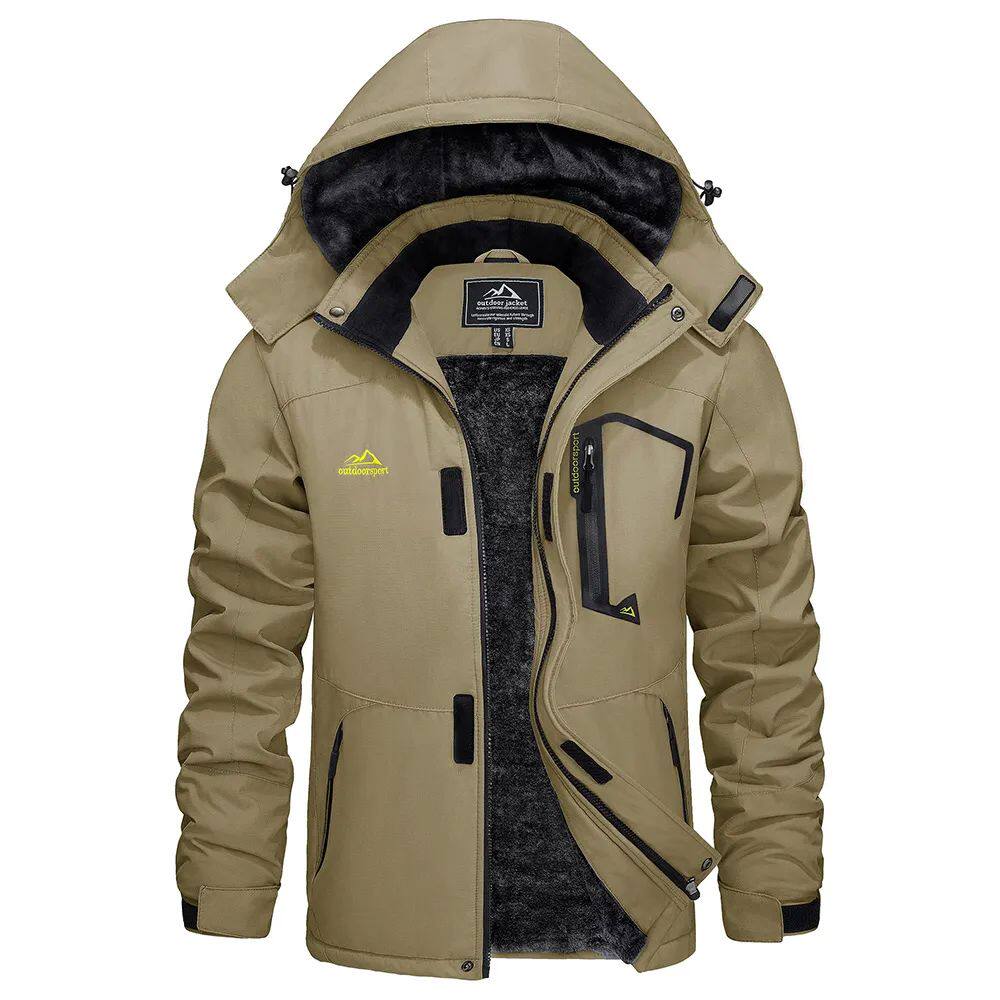 Men's Tailored Winter Coat with Adjustable Hood - 6 - Stylewhipped