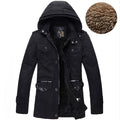 Men's Windproof Jacket with Detachable Hood for Versatile Style - 2 - Stylewhipped