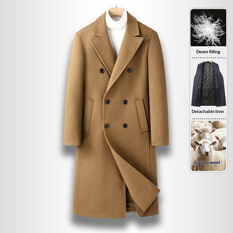 Men's Tailored Slim-Fit Overcoat with Practical Side Pockets - 4 - Stylewhipped