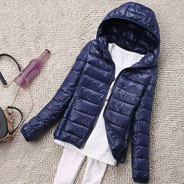 Ladies' Hooded Short Jacket with a Tailored Fit - 3 - Stylewhipped