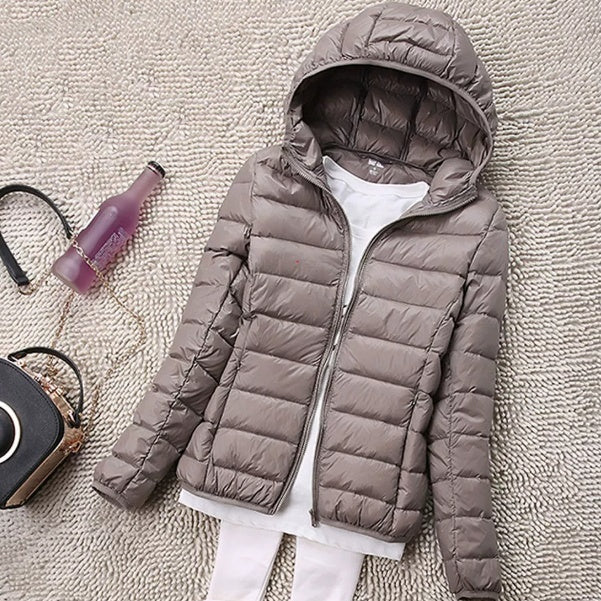Ladies' Hooded Short Jacket with a Tailored Fit - 5 - Stylewhipped