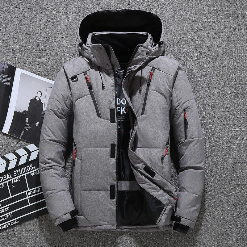 Men's Tailored Winter Coat with Hood - 1 - Stylewhipped