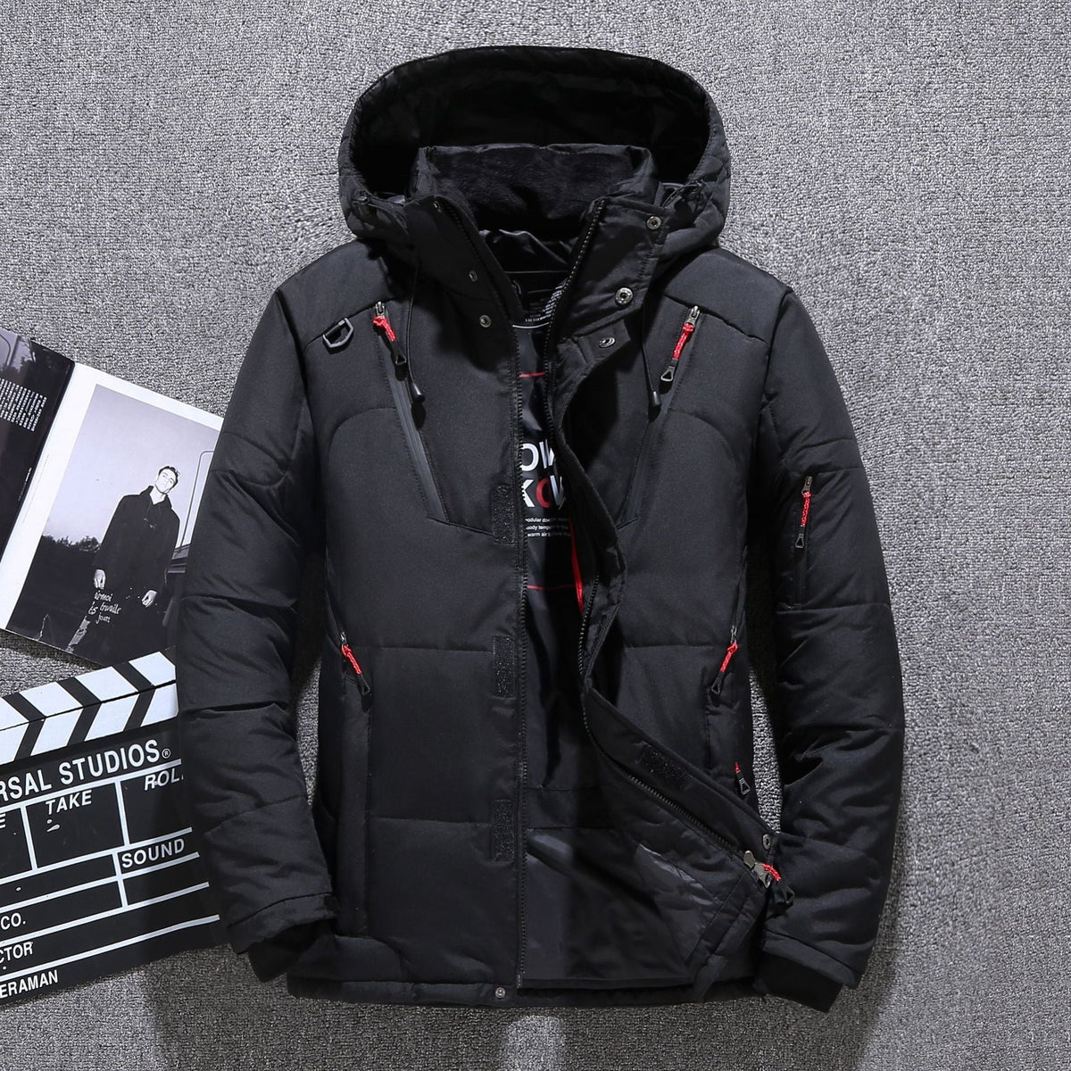Men's Tailored Winter Coat with Hood - 2 - Stylewhipped