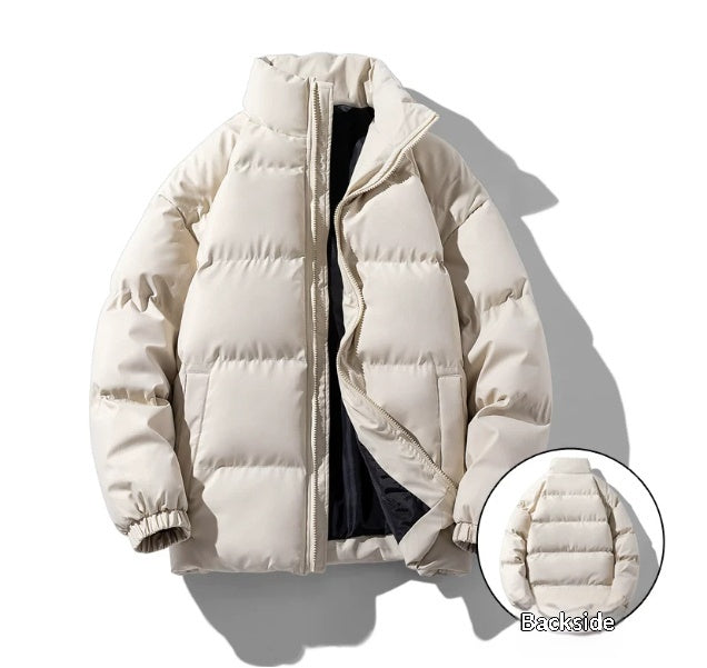 Men's Quilted Jacket with High Neck Design - 2 - Stylewhipped