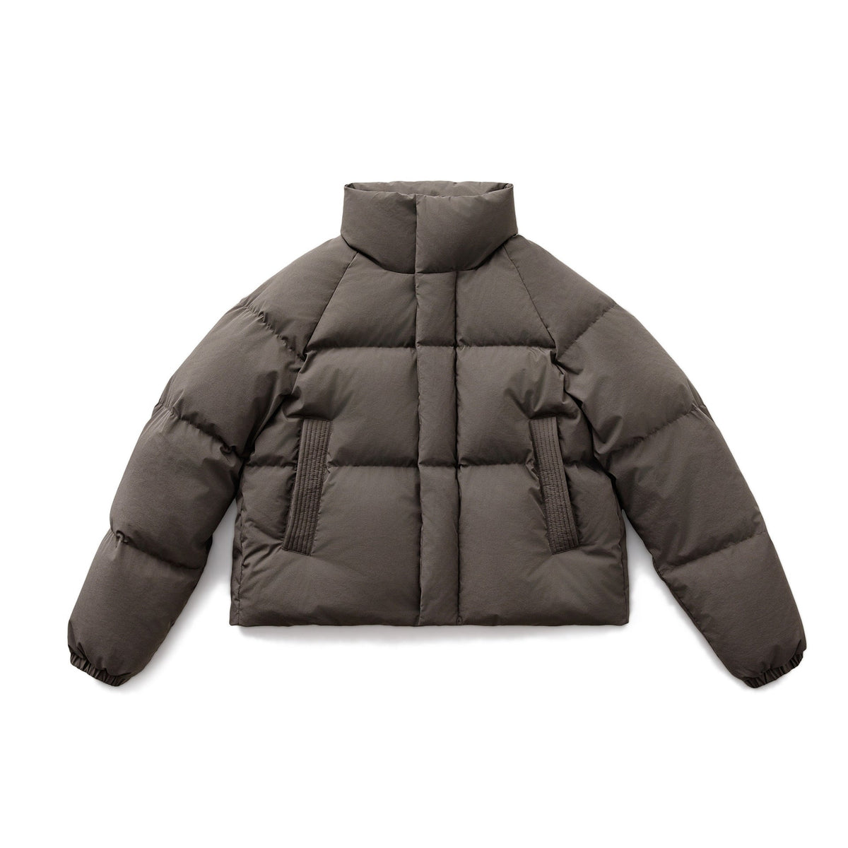 Women's Cropped Down Jacket with Stand-Up Collar - 2 - Stylewhipped