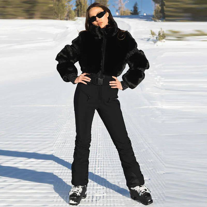 Chic Hooded Slim Jumpsuit with Trendy Fringe for Women - 1 - Stylewhipped
