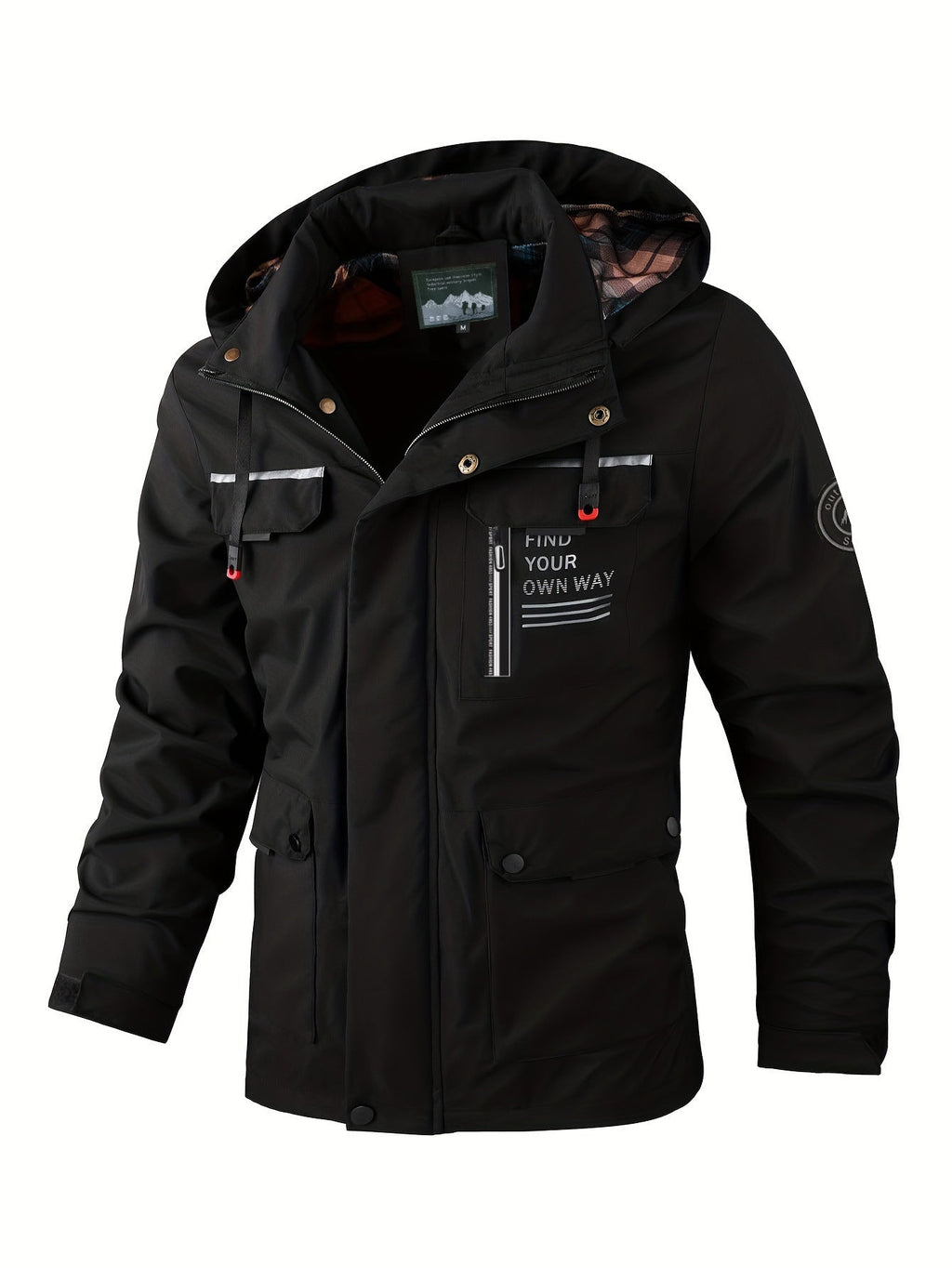 Men's Tailored Jacket with Functional Pocket Design - 1 - Stylewhipped