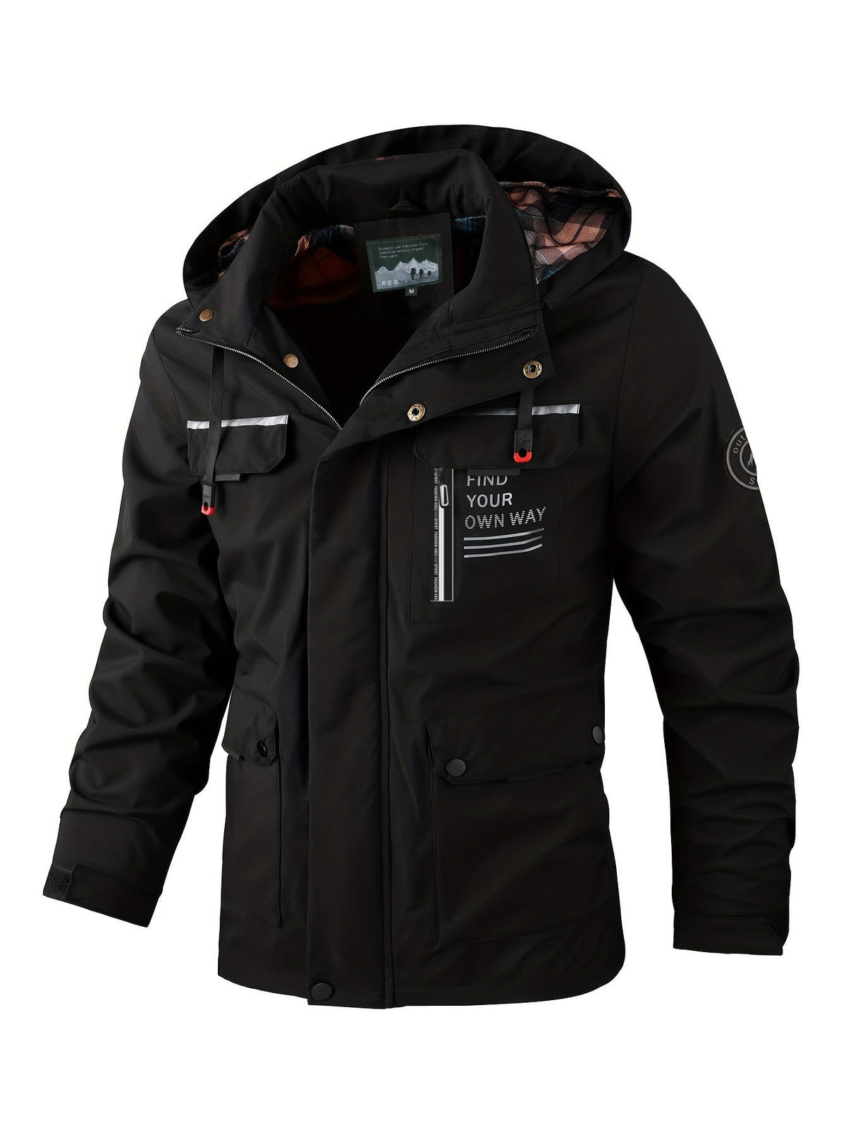 Men's Tailored Jacket with Functional Pocket Design - 1 - Stylewhipped