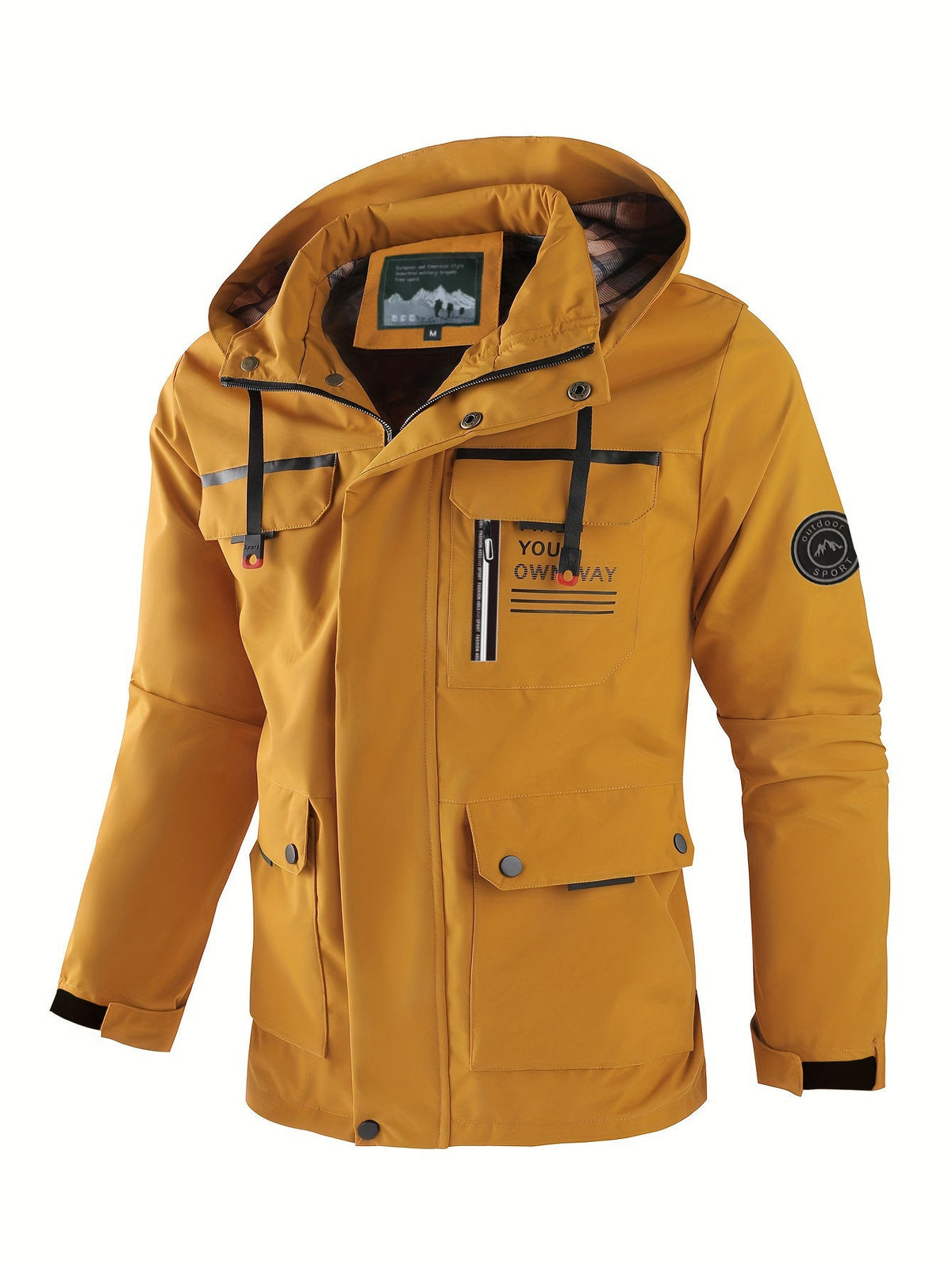 Men's Tailored Jacket with Functional Pocket Design - 5 - Stylewhipped