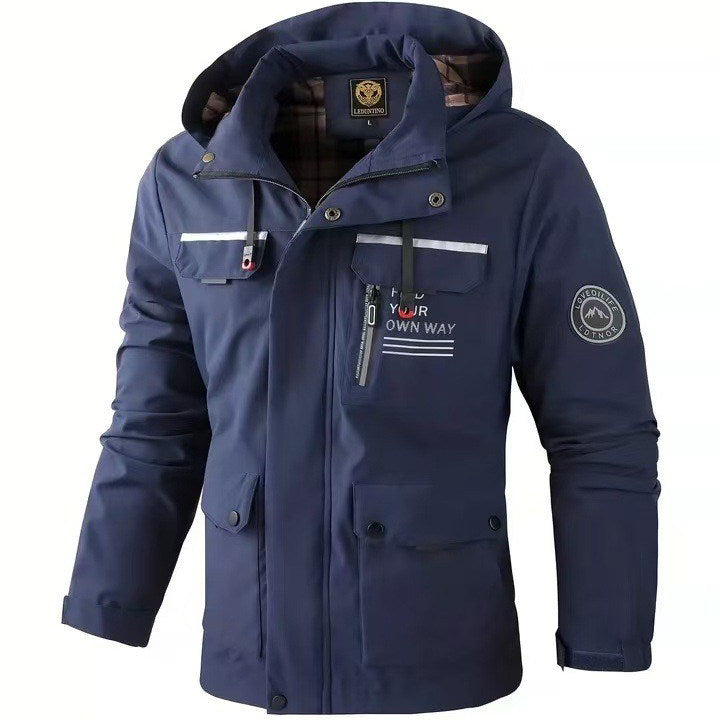 Men's Tailored Jacket with Functional Pocket Design - 6 - Stylewhipped