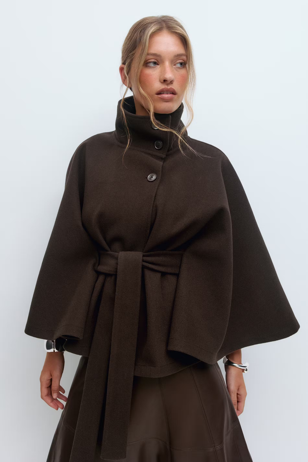 Women's Faux Leather Biker Jacket with Slim Fit | D&S
