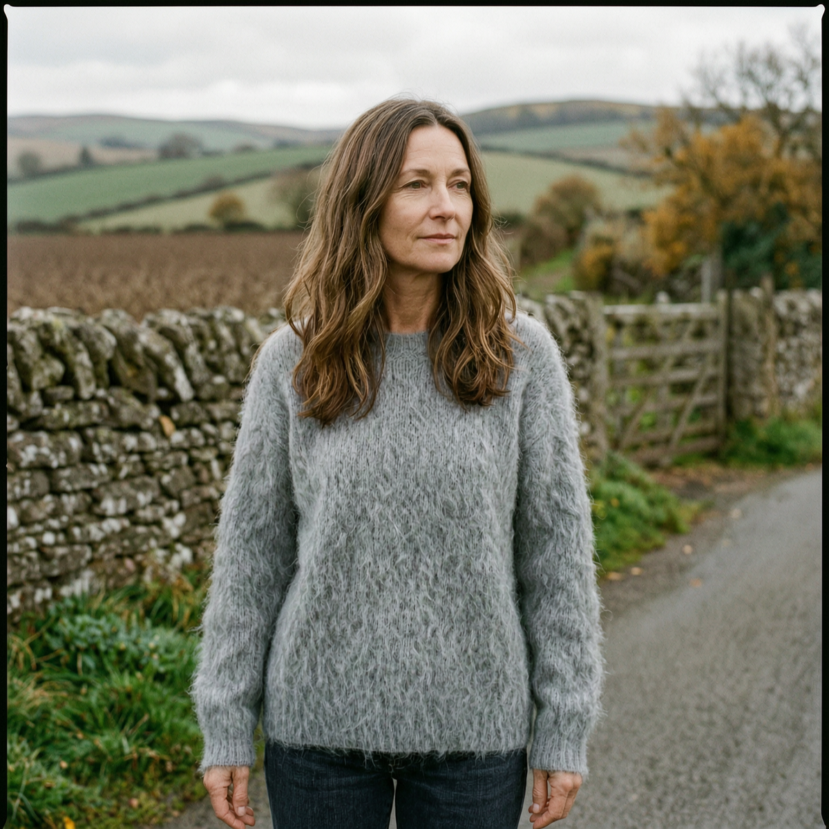 Women's Fluffy Textured Sweater — Cosy Relaxed Pullover