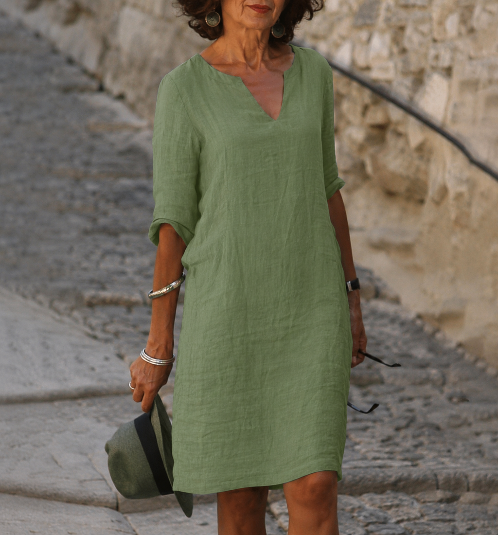 Luftiges Sommerkleid mit V-Ausschnitt – Bild 15