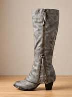 Knee High Boots for Women | Chic Side Zip Design | S&W - 3 - Stylewhipped