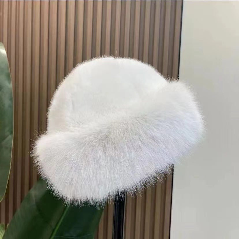 Helena – Women's Fur Winter Hat with Classic Brim