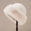 Helena – Women's Fur Winter Hat with Classic Brim
